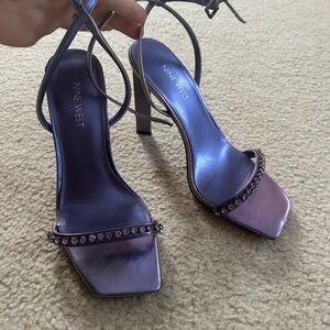 Nine West Purple rhinestone Heels